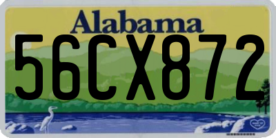 AL license plate 56CX872