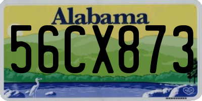 AL license plate 56CX873