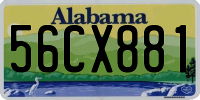 AL license plate 56CX881
