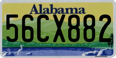 AL license plate 56CX882