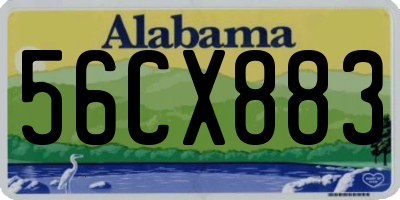 AL license plate 56CX883