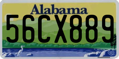 AL license plate 56CX889