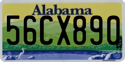 AL license plate 56CX890