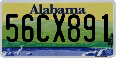 AL license plate 56CX891