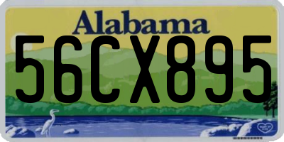 AL license plate 56CX895