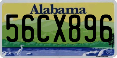 AL license plate 56CX896