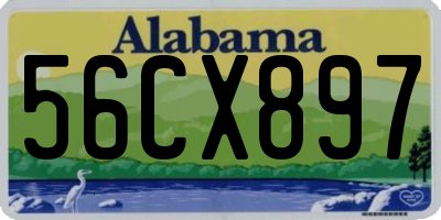 AL license plate 56CX897