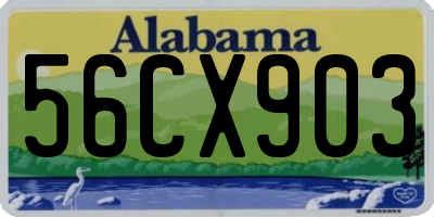 AL license plate 56CX903