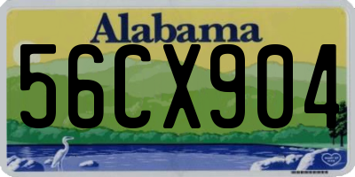AL license plate 56CX904