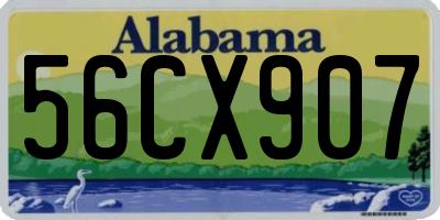 AL license plate 56CX907