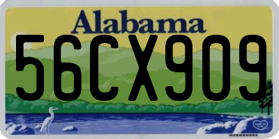 AL license plate 56CX909