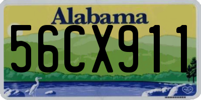 AL license plate 56CX911