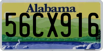 AL license plate 56CX916