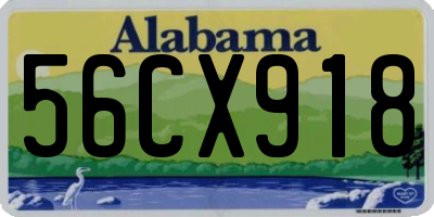 AL license plate 56CX918