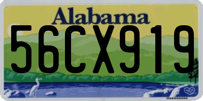 AL license plate 56CX919