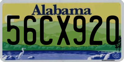 AL license plate 56CX920