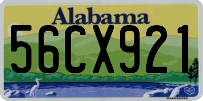 AL license plate 56CX921