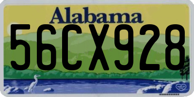 AL license plate 56CX928
