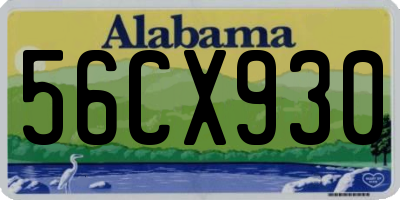 AL license plate 56CX930