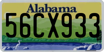 AL license plate 56CX933