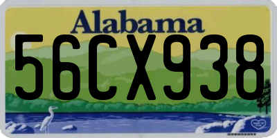 AL license plate 56CX938