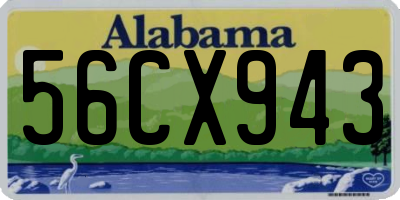 AL license plate 56CX943