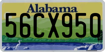 AL license plate 56CX950