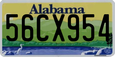 AL license plate 56CX954