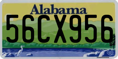 AL license plate 56CX956