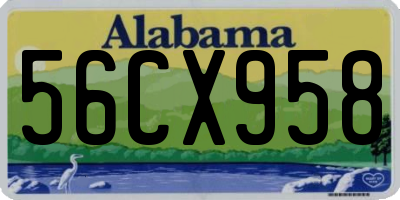 AL license plate 56CX958