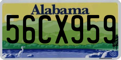 AL license plate 56CX959