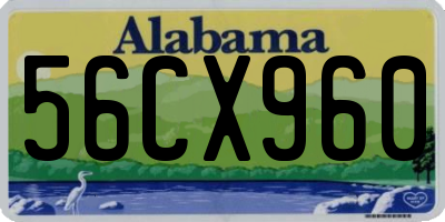 AL license plate 56CX960