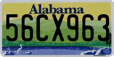 AL license plate 56CX963