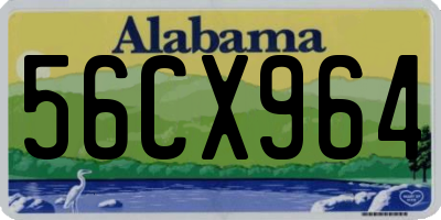 AL license plate 56CX964