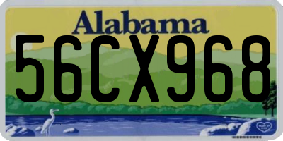 AL license plate 56CX968