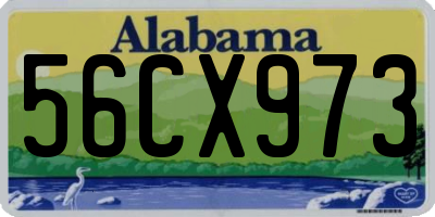 AL license plate 56CX973