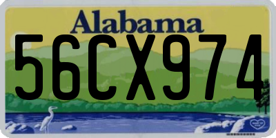 AL license plate 56CX974