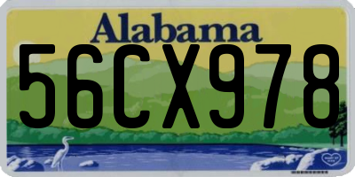 AL license plate 56CX978