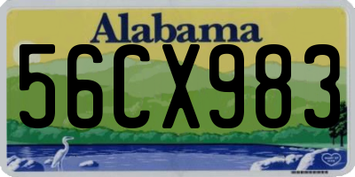AL license plate 56CX983