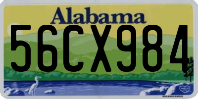 AL license plate 56CX984