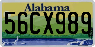 AL license plate 56CX989