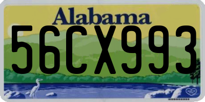AL license plate 56CX993