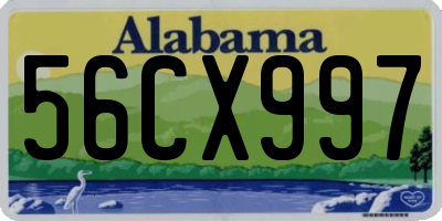 AL license plate 56CX997