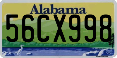 AL license plate 56CX998