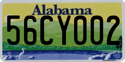 AL license plate 56CY002