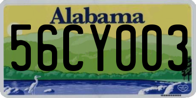 AL license plate 56CY003