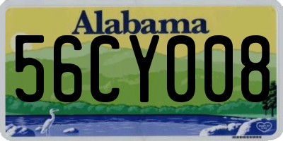 AL license plate 56CY008