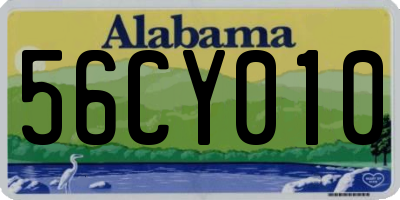 AL license plate 56CY010