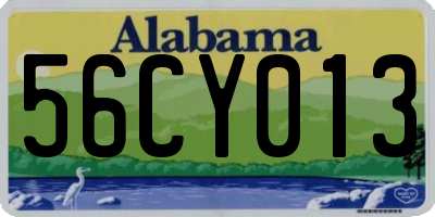 AL license plate 56CY013