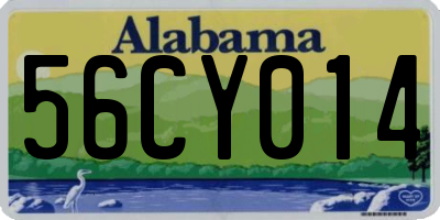 AL license plate 56CY014